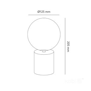 Lampe de bureau GLOBE ELEGANCE OR ST MINI 1xG9 Kobi Design