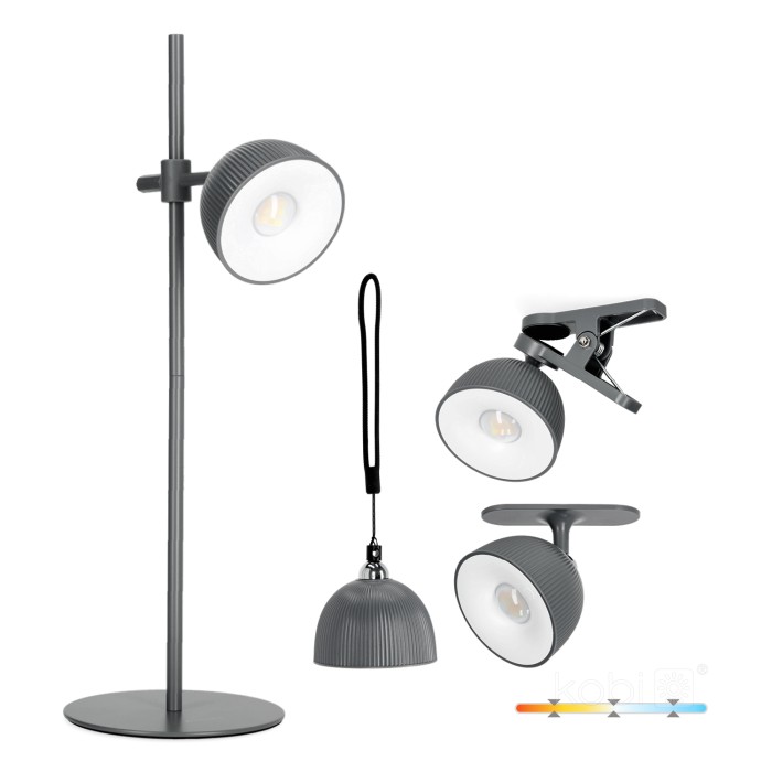 Lampe de bureau LED ORBI 2,5W CCT grise Laitica
