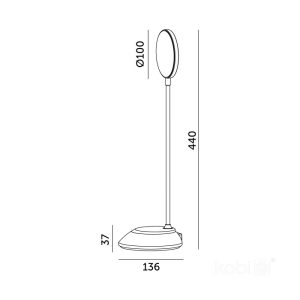 Lampe de bureau LED VISUA DESK 5W Menthe LED2B