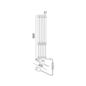 Lampe de croissance LED VITARO 4 CLIP 10W Design Kobi