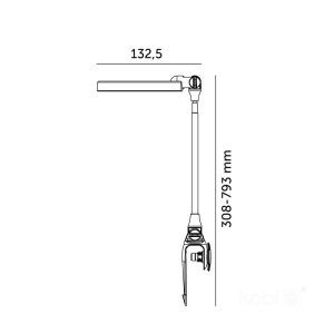 Lampe de croissance pour plantes LED VERDI 10W 3200K Kobi Design