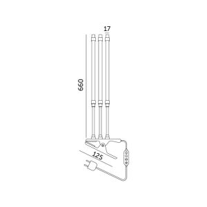 Lampe de culture LED VITARO 3 CLIP 10W Design Kobi