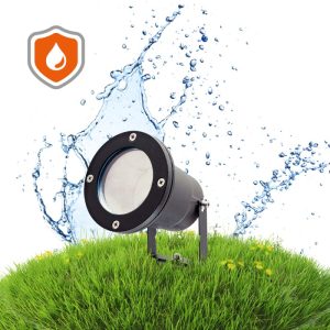 Lampe de jardin BLAKE 2 1xGU10 IP65 noir Kobi