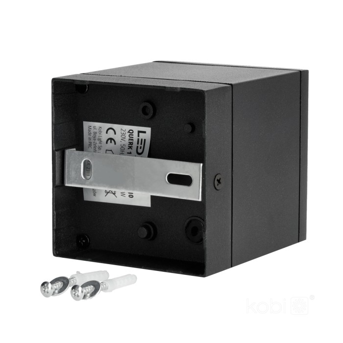 Lampe de jardin QUERK 1 1xGU10 IP54 noir LED2B