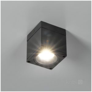Lampe de jardin QUERK 1 1xGU10 IP54 noir LED2B
