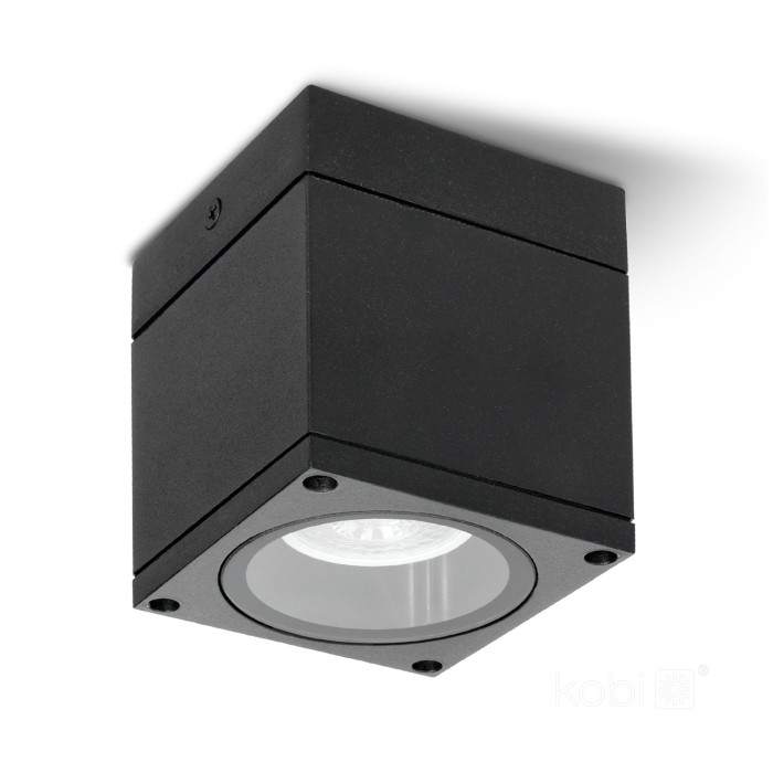 Lampe de jardin QUERK 1 1xGU10 IP54 noir LED2B