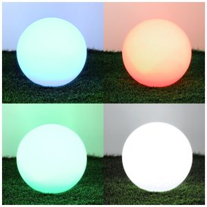 Lampe de jardin solaire LED BOULE DE JARDIN 40cm 3000K+RGB Kobi Design