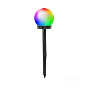 Lampe de jardin solaire LED SPHÈRE 0,12W RGB LED2B 6x