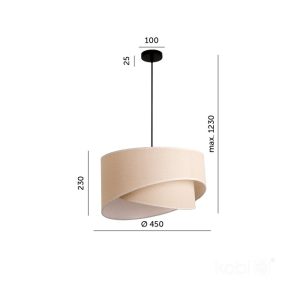 Lampe de plafond BOHO FLOXEN SLANT 1xE27 Design Kobi