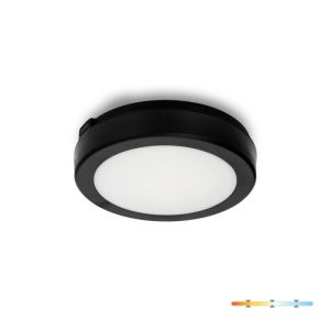 Lampe de plafond LED NAIROS G2 12W 3CCT IP65 noir Kobi Premium