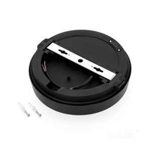 Lampe de plafond LED NAIROS G2 12W 3CCT IP65 noir Kobi Premium