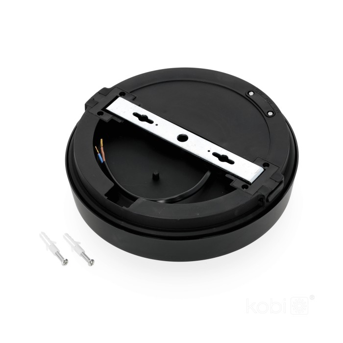 Lampe de plafond LED NAIROS G2 12W 3CCT IP65 noir Kobi Premium