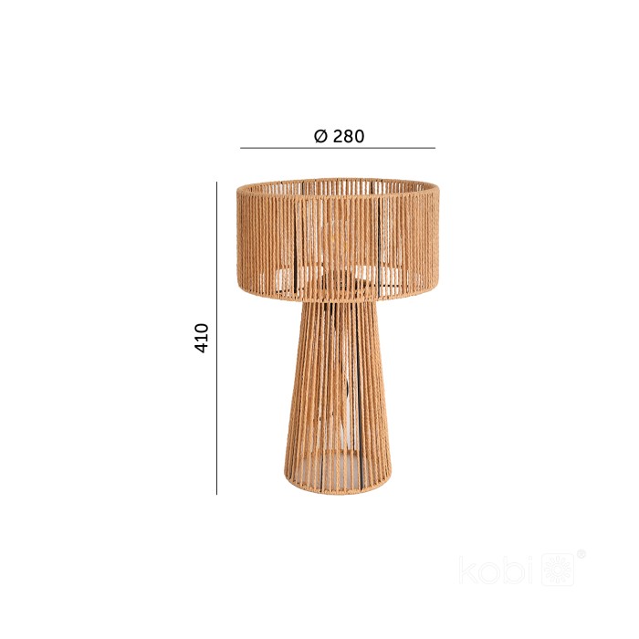 Lampe de table BOHO SIMBU HS 1xE27 Design Kobi