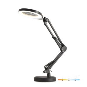 Lampe de table LED AURIQ LOUPE 10W 3CCT noir LED2B