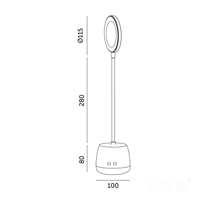 Lampe de table LED LUSIA 5W blanche LED2B