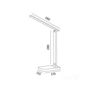 Lampe de table LED NOBLITE N 7W 3CCT blanche LED2B