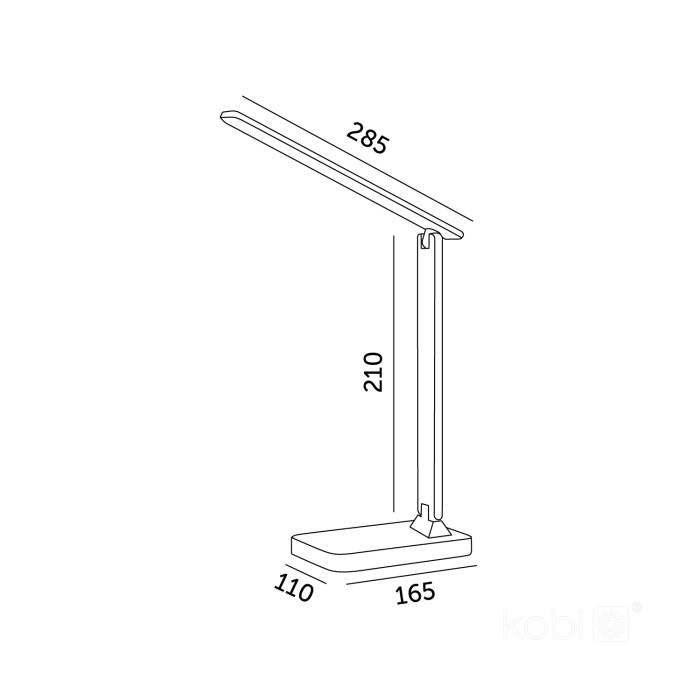 Lampe de table LED NOBLITE RGB 7W 3CCT noire LED2B