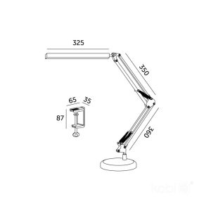Lampe de table LED TENUIX 14W 3CCT blanche LED2B
