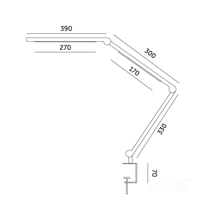 Lampe de table LED TENUIX FOLD 20W 3CCT LED2B