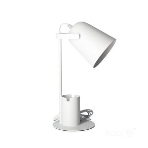 Lampe de table ROLIG 1xE27 blanche Kobi