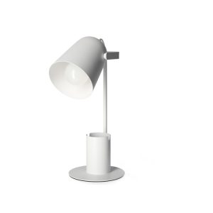 Lampe de table ROLIG 1xE27 blanche Kobi