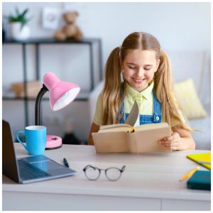 Lampe de table ŚMIESZEK 1xE27 Rose Kobi
