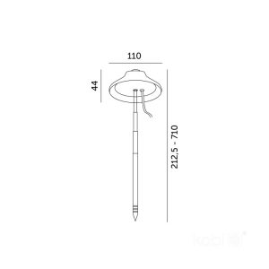 Lampe LED pour plantes VERDI 5W 3200K Kobi Design