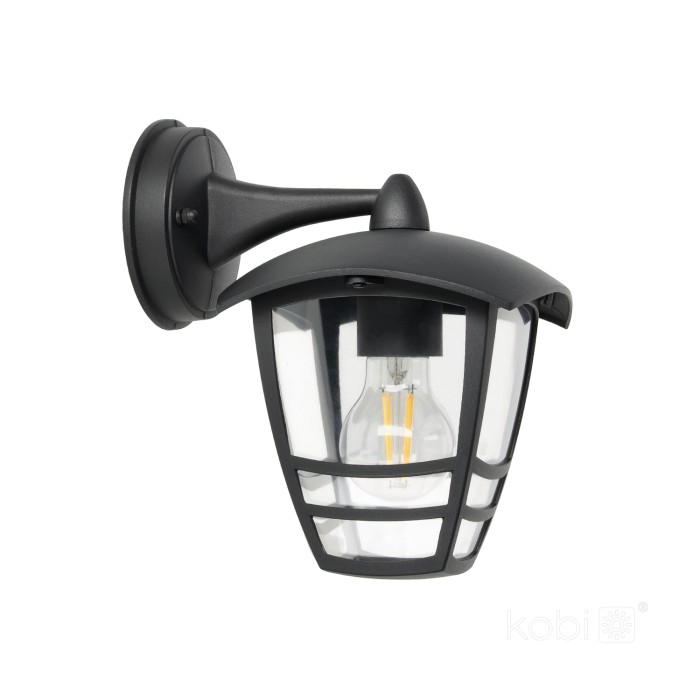 Lampe murale de jardin TEVIO KD 1xE27 IP54 noire LED2B