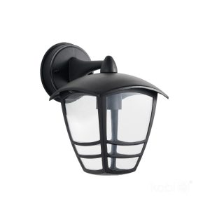 Lampe murale de jardin TEVIO KD 1xE27 IP54 noire LED2B