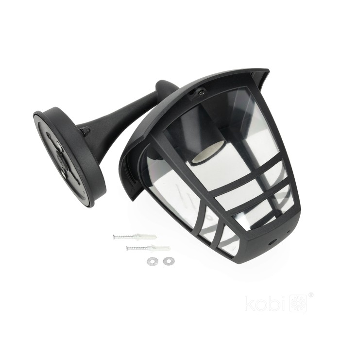 Lampe murale de jardin TEVIO KD 1xE27 IP54 noire LED2B