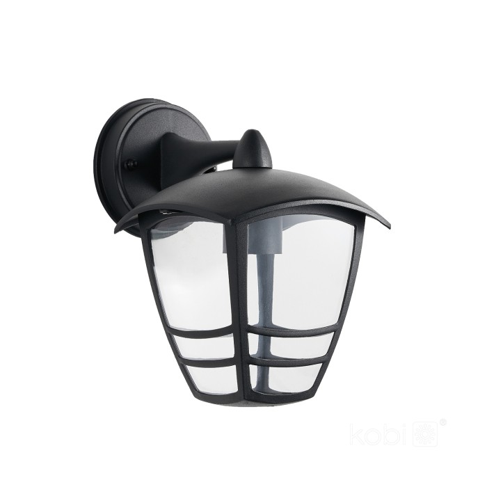Lampe murale de jardin TEVIO KD 1xE27 IP54 noire LED2B