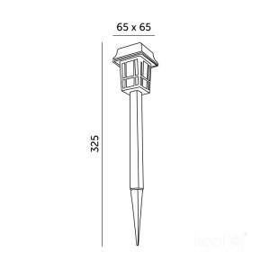 Lampe solaire de jardin LED FUSION 6500K IP44 12 pcs LED2B