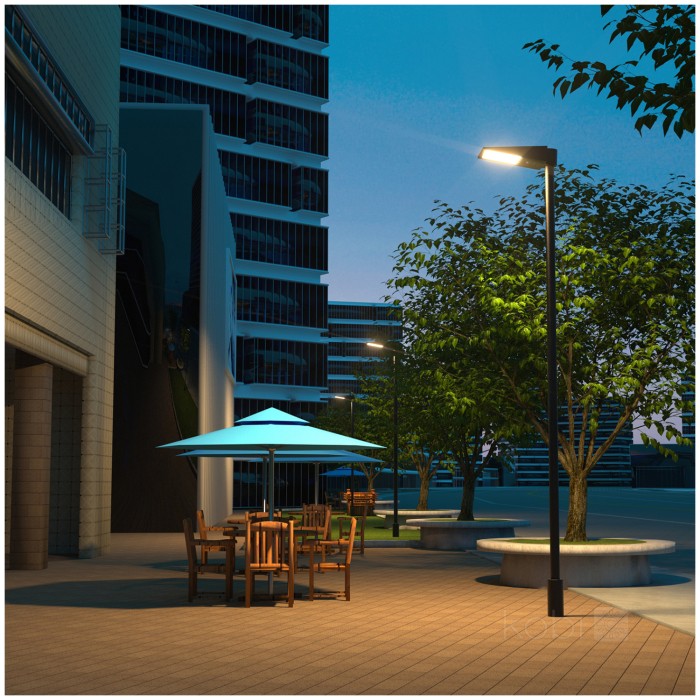 Lampe solaire de rue avec détecteur de mouvement LED STREET 30W 2CCT IP65 Kobi Premium