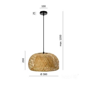 Lampe suspendue BOHO BAKU M 1xE27 Design Kobi