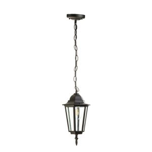 Lampe suspendue de jardin LO4105 1xE27 IP54 noir Kobi