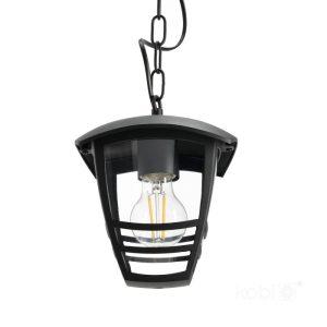Lampe suspendue de jardin TEVIO W 1xE27 IP54 noir LED2B