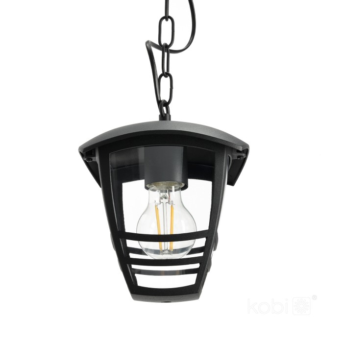 Lampe suspendue de jardin TEVIO W 1xE27 IP54 noir LED2B