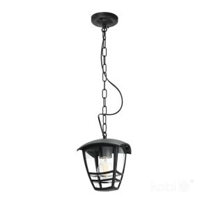 Lampe suspendue de jardin TEVIO W 1xE27 IP54 noir LED2B