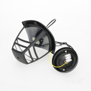 Lampe suspendue de jardin TEVIO W 1xE27 IP54 noir LED2B