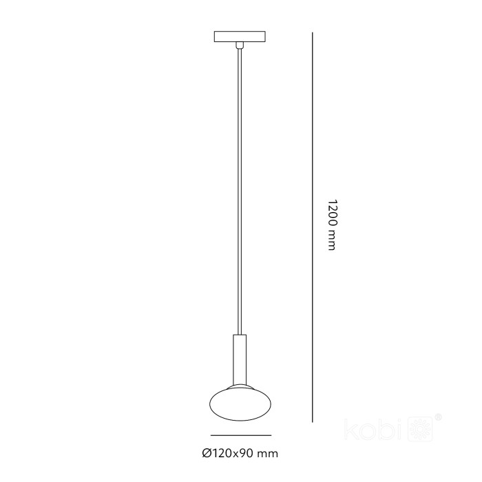 Le titre du produit en français serait : "Suspension ELIPSE ELEGANCE S 1xG9 Design Kobi