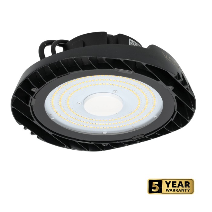LED High Bay NINA 100W 4000K 110° Kobi Pro" en français se traduit par : "Projecteur LED High Bay NINA 100W 4000K 110° Kobi Pro