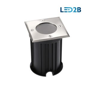 Luminaire de voie d'accès INGRESS 1xGU10 carré IP67 LED2B