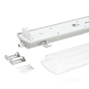 Luminaire étanche HERMIC 2x150 IP65 Kobi