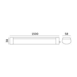 Luminaire étanche LED CORTEZ 3 45W 4000K IP65 Kobi