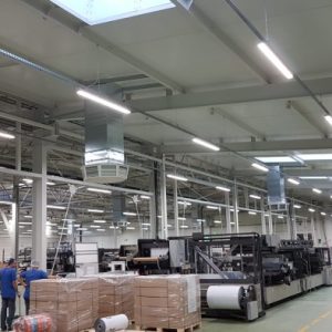 Luminaire étanche LED HPL1 45W 5000K IP65 90° Kobi Pro