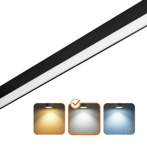 Luminaire linéaire LED KOLINE K1 20W 4000K noir Kobi Pro
