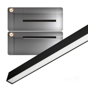 Luminaire linéaire LED KOLINE K1 20W 4000K noir Kobi Pro