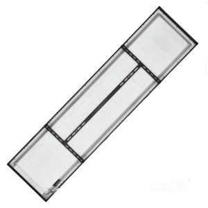 Panneau LED BRISBANE 36W 30x120 4000K noir Kobi Premium
