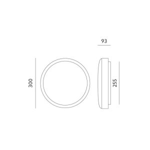 Plafonnier avec détecteur de mouvement LED DEFENDER 18W 4000K LX IP66 Kobi Pro