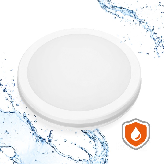 Plafonnier avec détecteur de mouvement LED NAIROS 24W CCT LX IP65 blanc Kobi Premium
